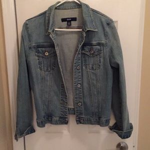 Gap light blue faded denim jacket